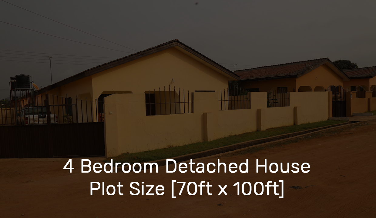 4 Bedroom Detached House Plot Size [70ft x 100ft]