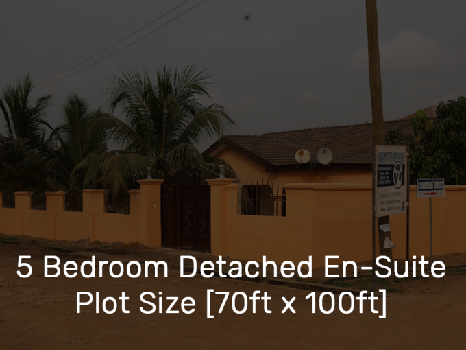 5 Bedroom Detached En-Suite Plot Size [70ft x 100ft]